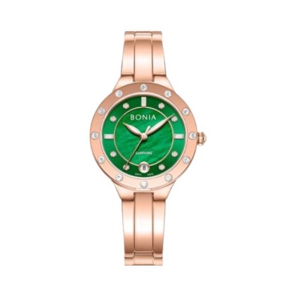 Bonia Stelle Elegance BNB10870-2597S Green Dial Color Women Watch